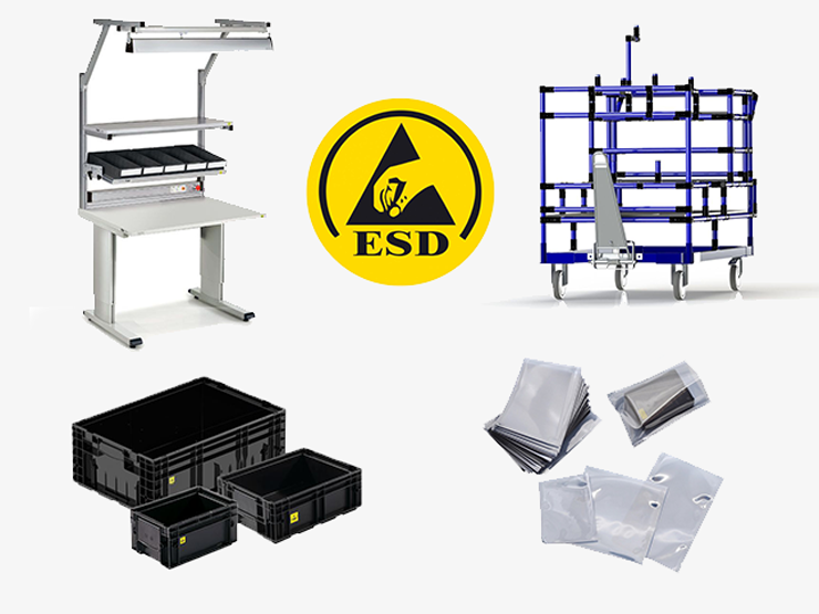 ESD PRODUCTS,  FURNITURES for PRODUCTION, LOGISTIC and STOCK Management
